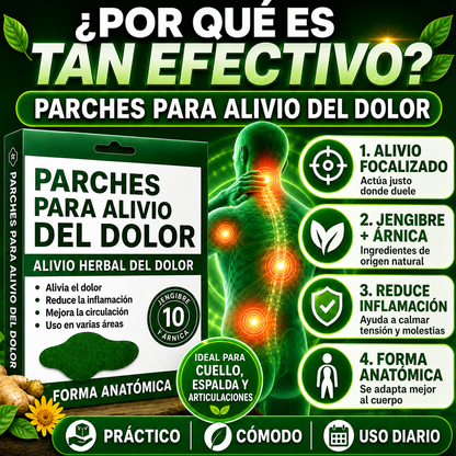 HerbalPatch™ - Alivio herbal para espalda, cintura y tensión muscular