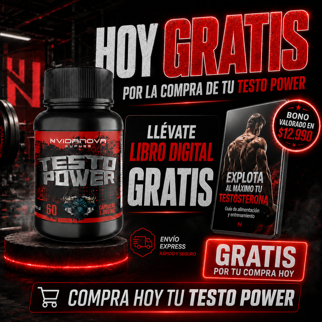 TESTO POWER 1000MG 60CAPS