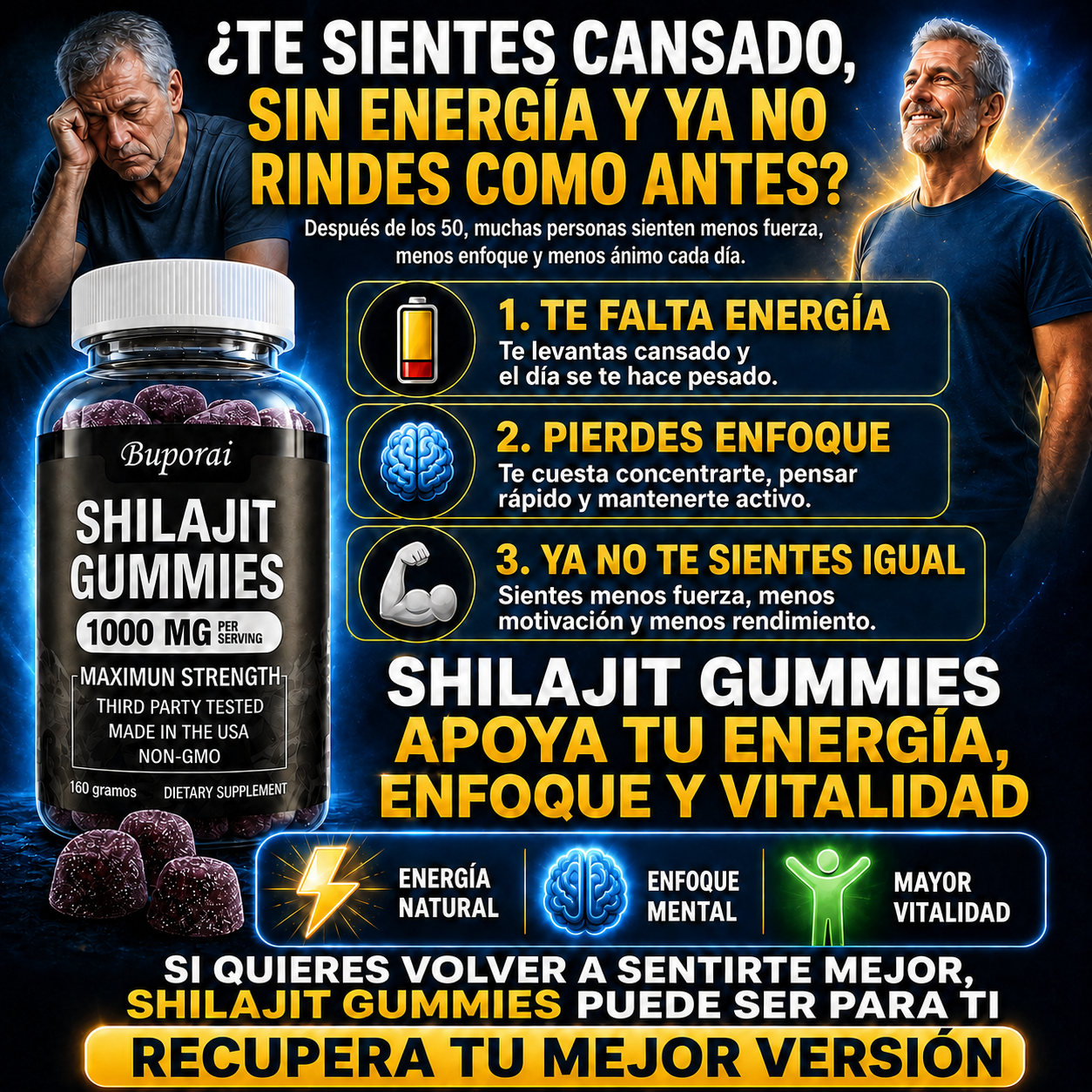 VitalCore™ - Energía Natural - Enfoque - Fuerza Muscular