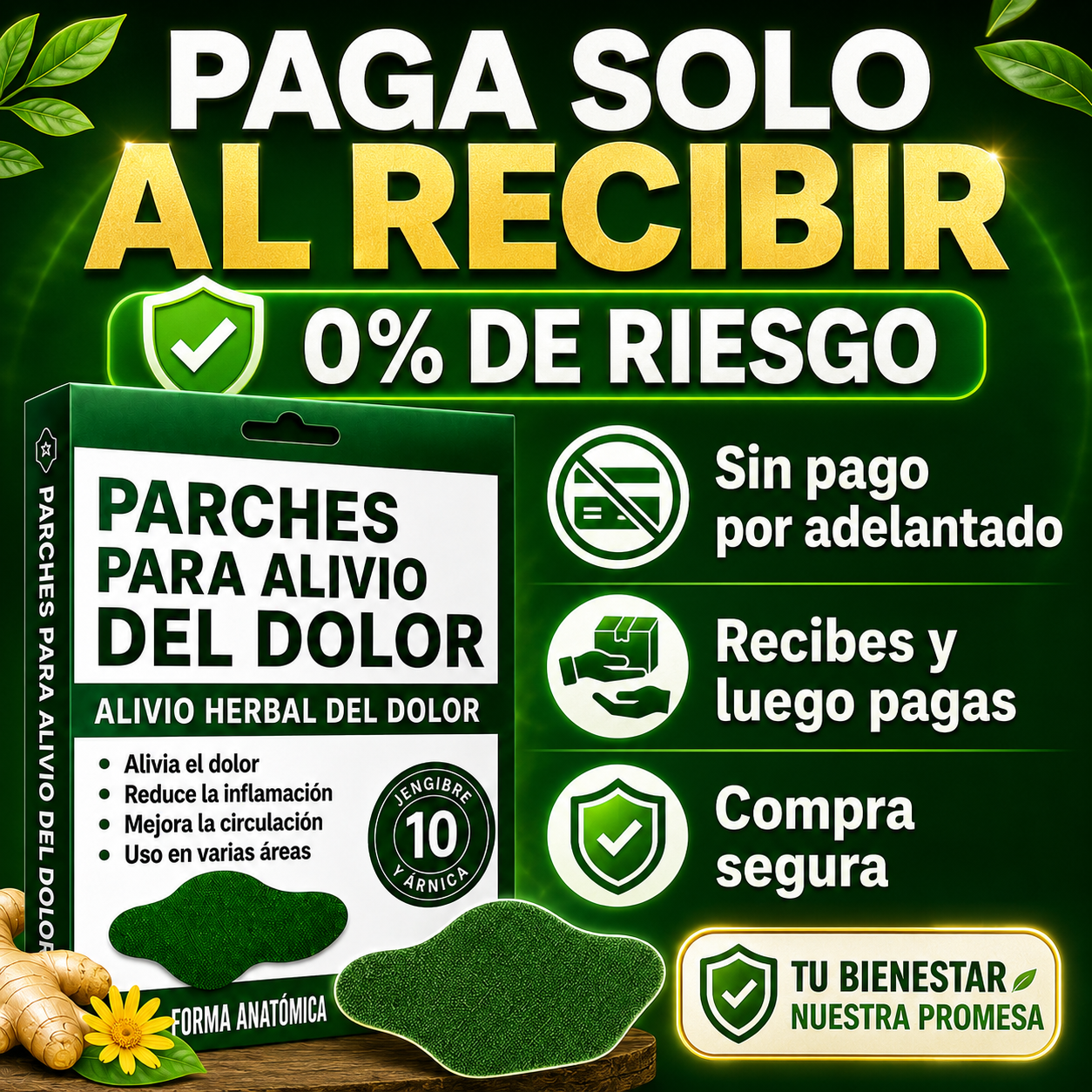HerbalPatch™ - Alivio herbal para espalda, cintura y tensión muscular