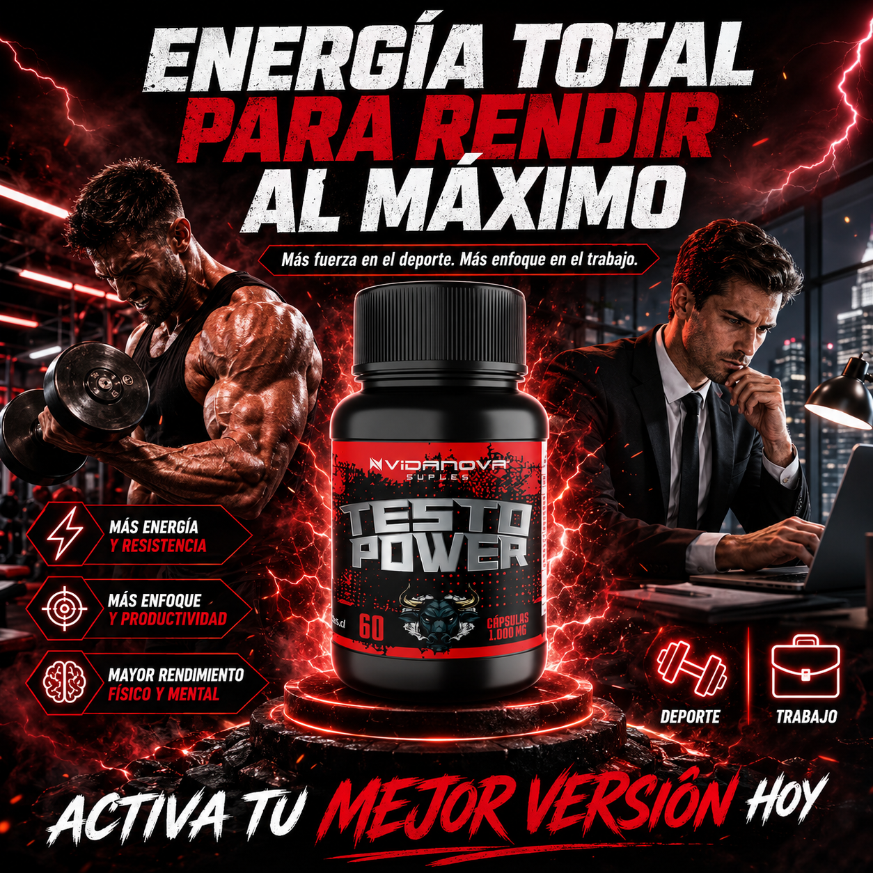 TESTO POWER 1000MG 60CAPS
