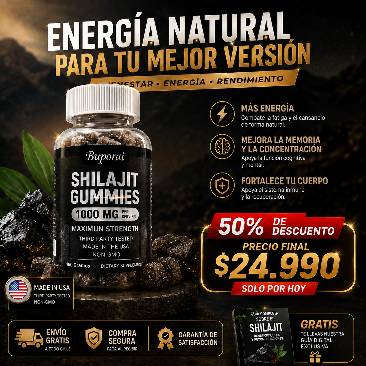 VitalCore™ - Energía Natural - Enfoque - Fuerza Muscular